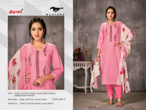 Bipson Mustang 2202 Casual Dress Material Collection